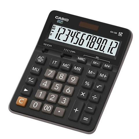 Máy Tính Casio Gx 12B, Bk (4014-Bt)