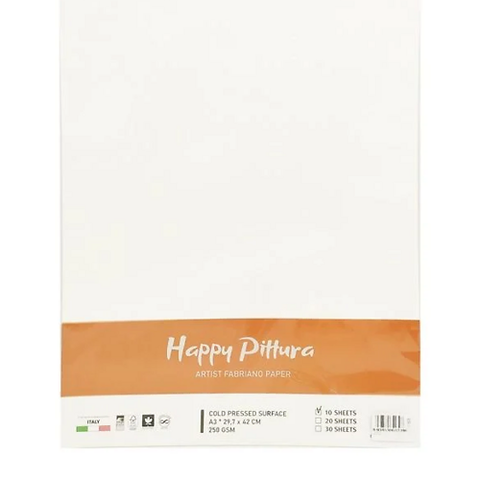 Mont Marte Giấy Happy Pittura 250G A3 10S, Ha250A3 (10 Tờ)