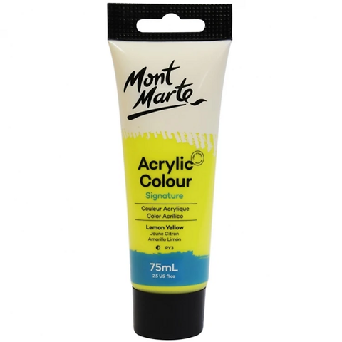 Mont Marte Màu Acrylic 75Ml, Msch7502 Lemon Yellow