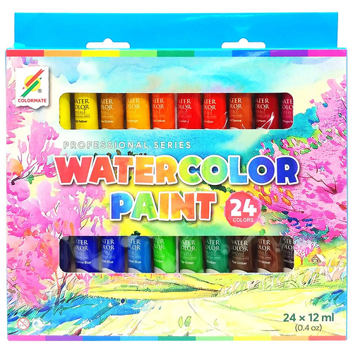 Colormate 24 Tuýp Màu Vẽ Nước (Bm-0170)