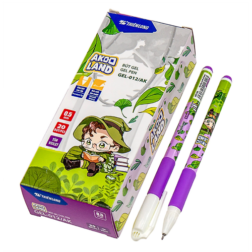 Bút Gel Tím Gel-012/Ak (20C/H) (5404-Tl) - 1 Cây