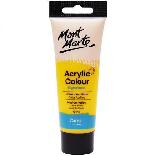 Mont Marte Màu Acrylic 75Ml, Msch7504 Medium Yellow
