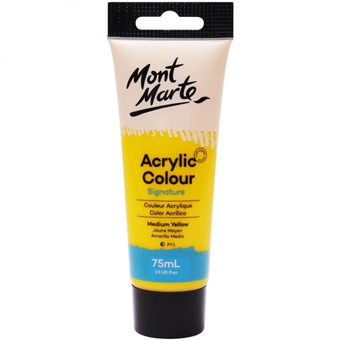 Mont Marte Màu Acrylic 75Ml, Msch7504 Medium Yellow