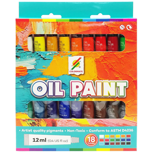 Colormate 18 Tuýp Màu Sơn Dầu (Bm-0170)