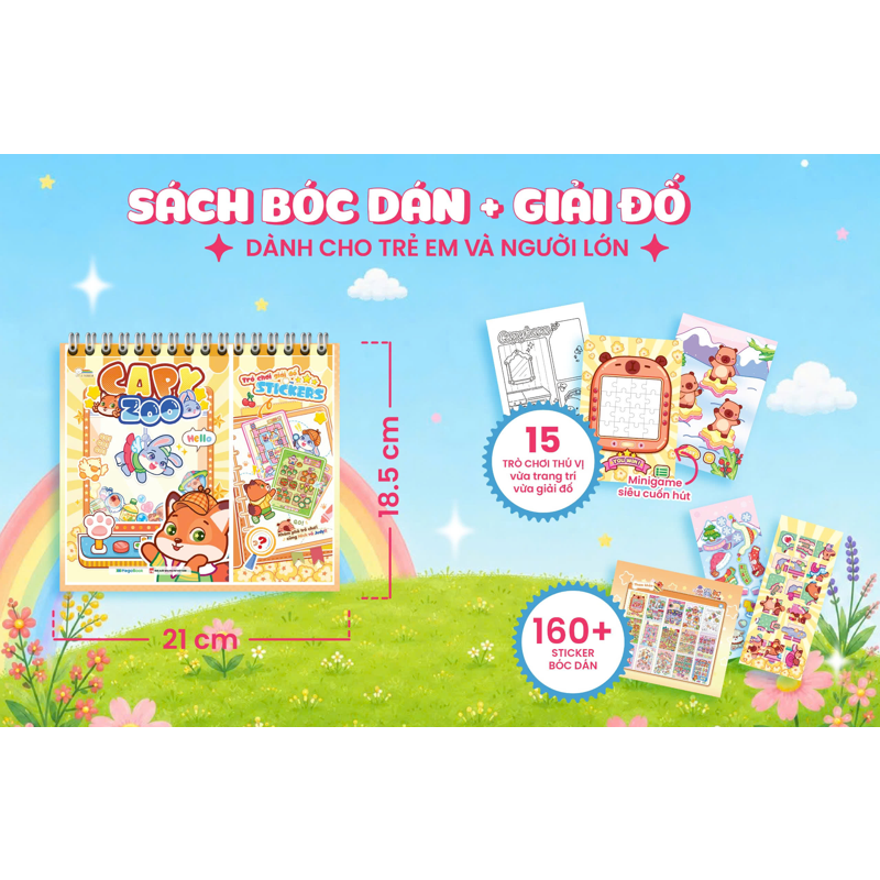 Capy Zoo - Trò Chơi Giải Đố Stickers
