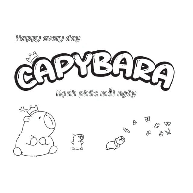 Happy Everyday Capybara - Hạnh Phúc Mỗi Ngày