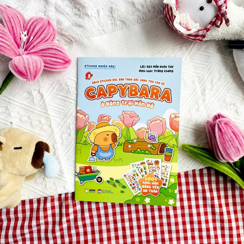 Capybara Ở Nông Trại Hớn Hở - Sticker Nhiệm Màu