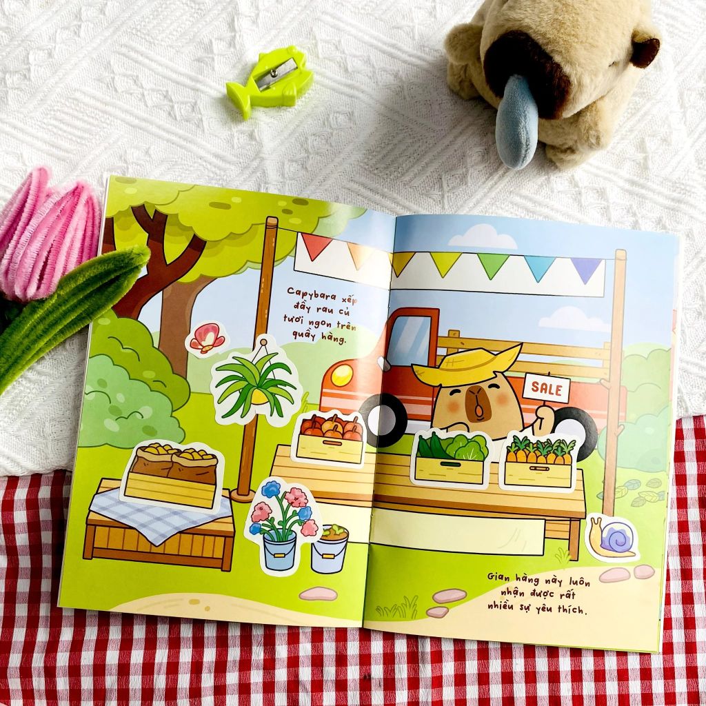 Capybara Ở Nông Trại Hớn Hở - Sticker Nhiệm Màu