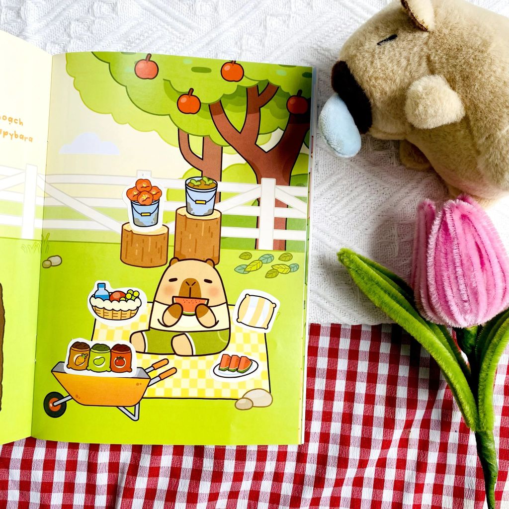 Capybara Ở Nông Trại Hớn Hở - Sticker Nhiệm Màu