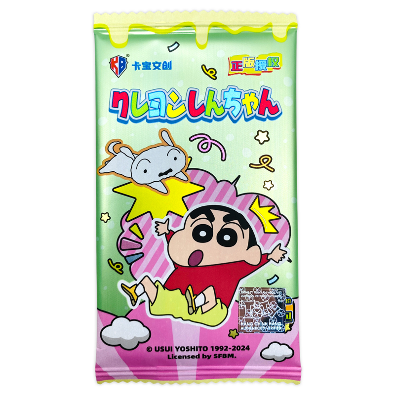 Card Bo Góc Crayon Shinchan - Fun Time - Kabao - BB21 (Giao Mẫu Ngẫu Nhiên)