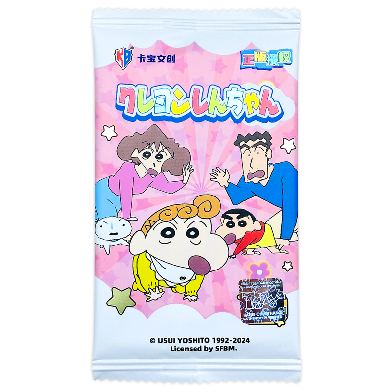 Card Bo Góc Crayon Shinchan - Fun Time - Kabao - BB24 (Giao Mẫu Ngẫu Nhiên)