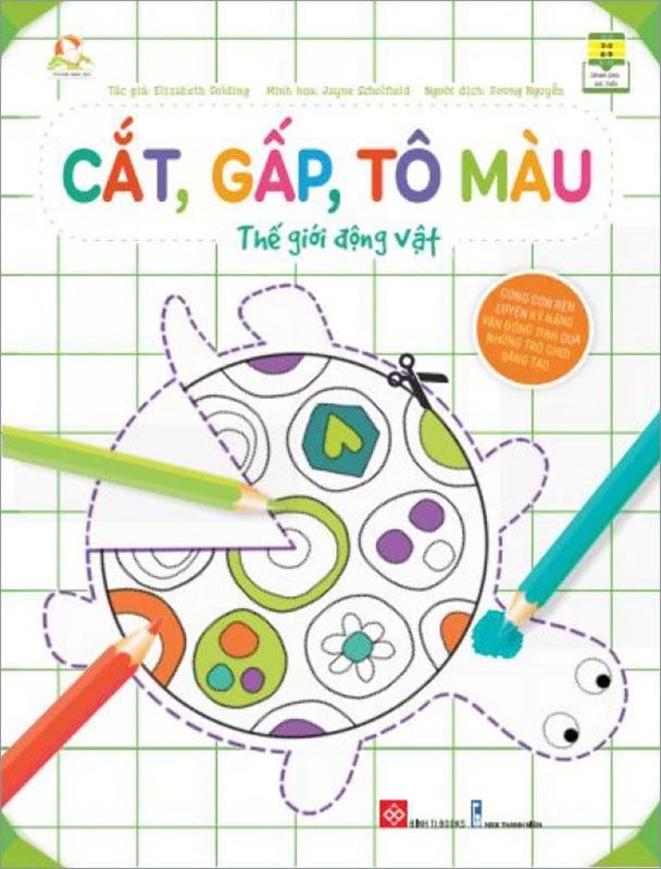 Cắt, Gấp, Tô Màu Thế Giới Động Vật