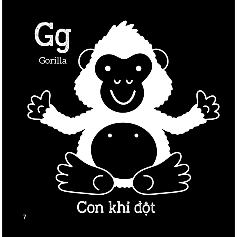Sách Kích Thích Thị Giác - Em Bé Thấy Gì? - Chữ Cái Tiếng Anh