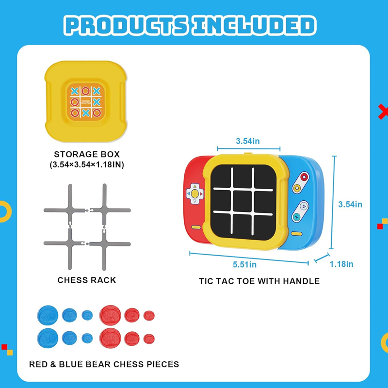 Champion Games Đồ Chơi Tic-Tac-Toe 2 Trong 1