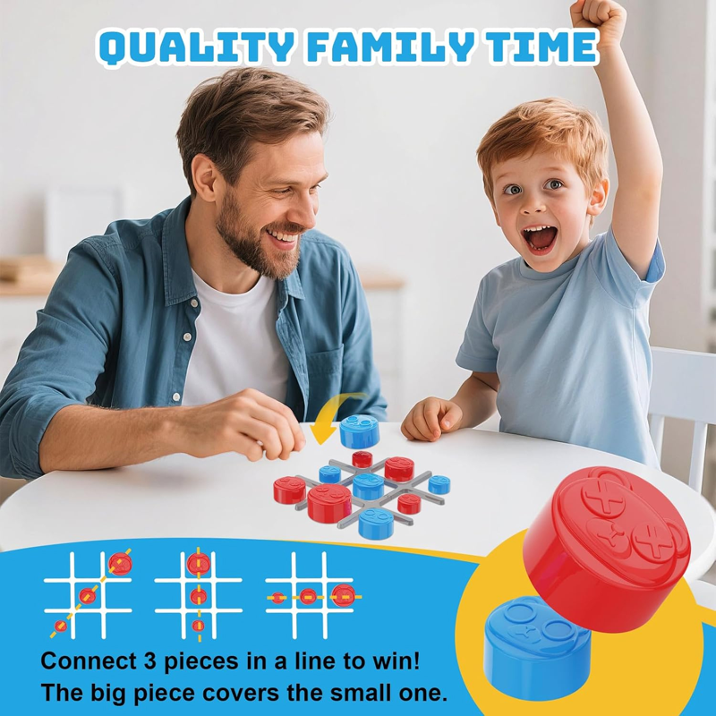 Champion Games Đồ Chơi Tic-Tac-Toe 2 Trong 1