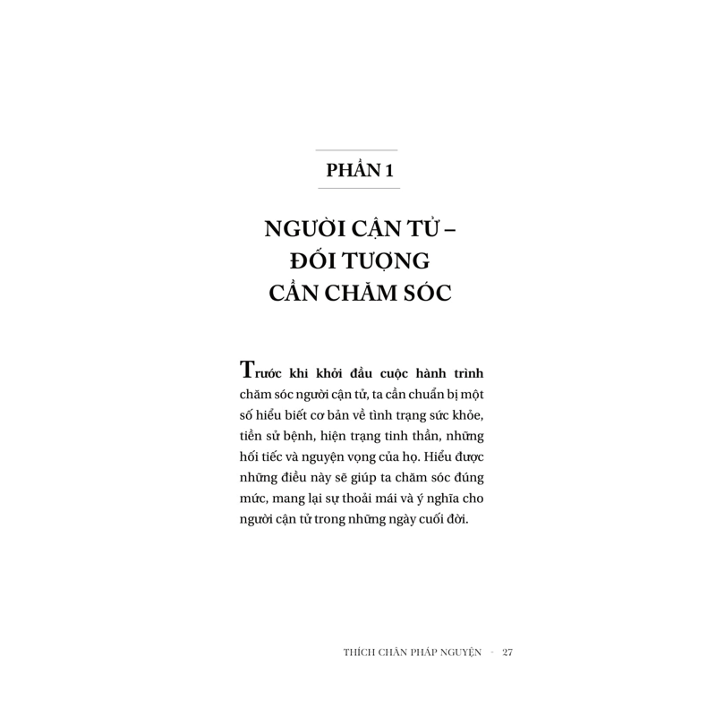 Chân Tình - Cẩm Nang Chăm Sóc Người Cận Tử