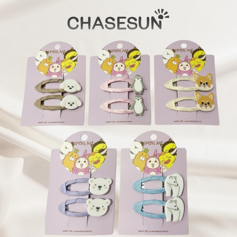 Bộ 2 Kẹp Mái Chasesun Nhiều Màu BJ01