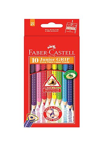 Bút Chì Màu Faber Castell Junior Grip (Hộp 10 Màu Dài)