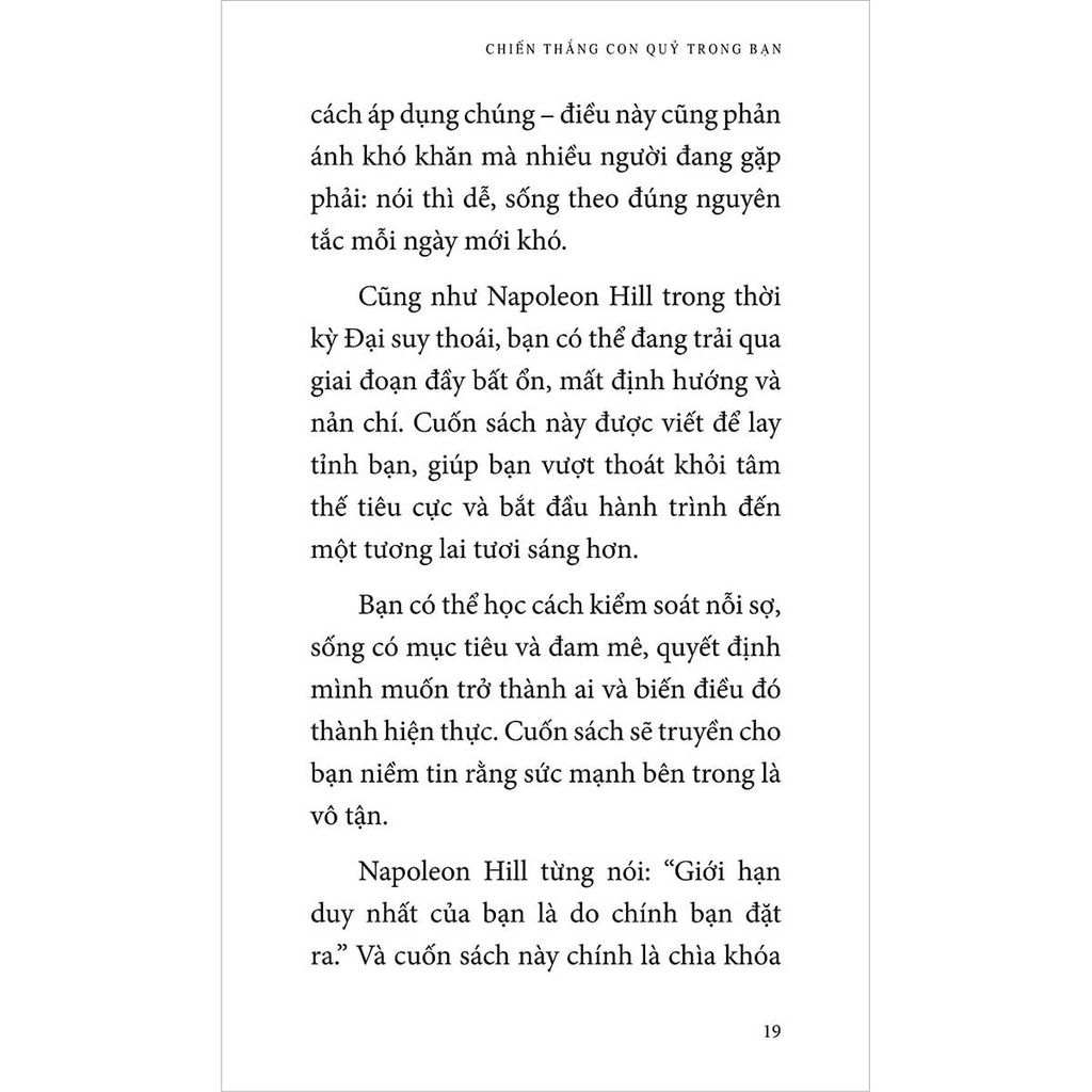 Chiến Thắng Con Quỷ Trong Bạn (Sách tinh gọn)