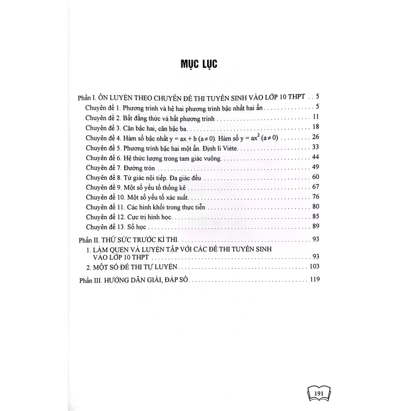 Chiến Thắng Kì Thi Vào Lớp 10-Môn Toán
