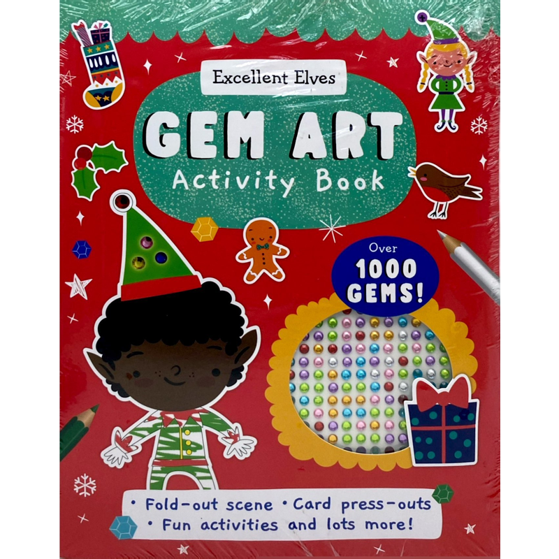 Christmas Gem Sticker Activity Book - Elves