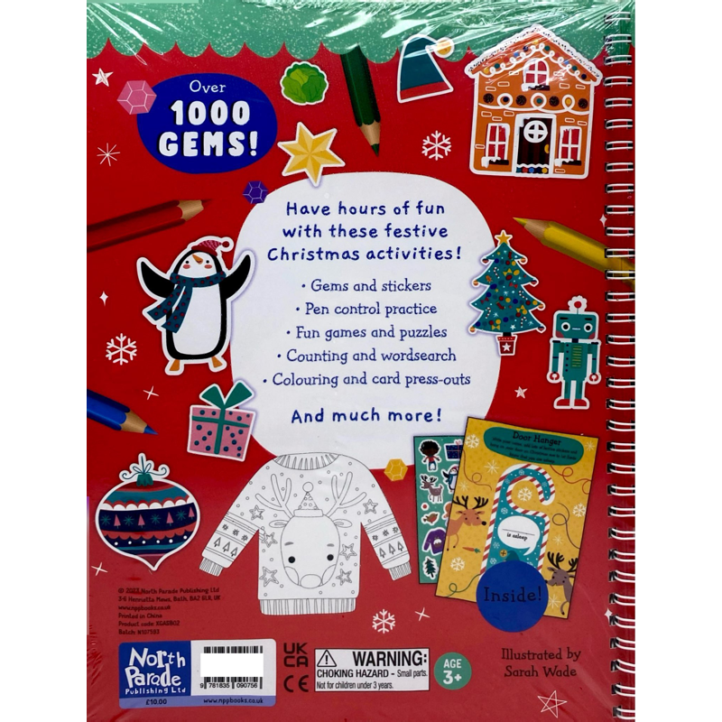 Christmas Gem Sticker Activity Book - Elves