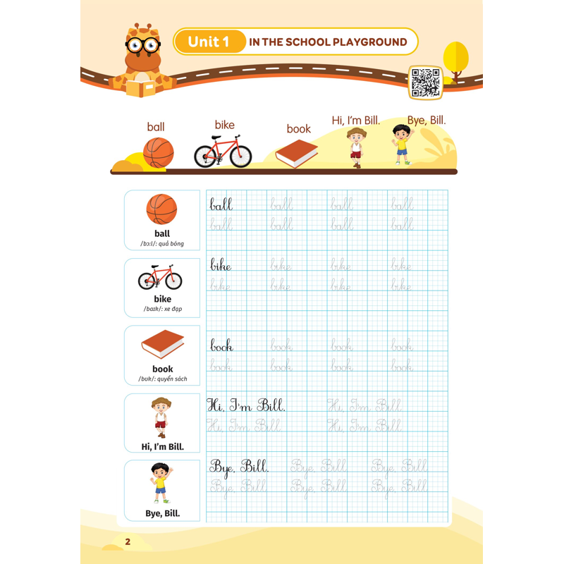 Luyện Viết Chữ Đẹp Từ Vựng Tiếng Anh - Theo Chương Trình Tiếng Anh 1