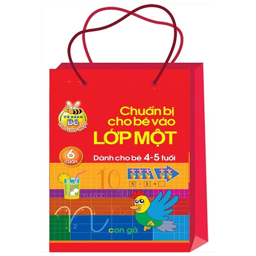 Chuẩn Bị Cho Bé Vào Lớp 1 - Dành Cho Bé 4-5 Tuổi (Túi 6 cuốn)