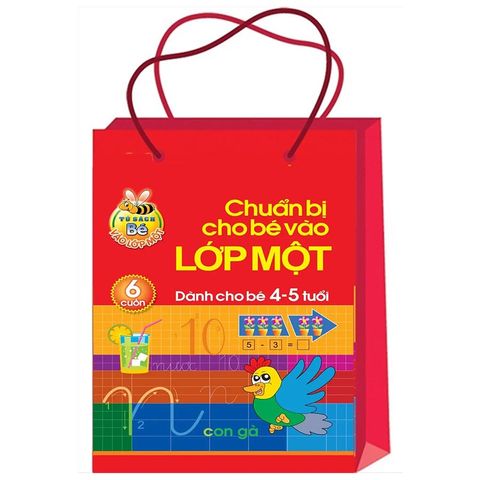 Chuẩn Bị Cho Bé Vào Lớp 1 - Dành Cho Bé 4-5 Tuổi (Túi 6 cuốn)