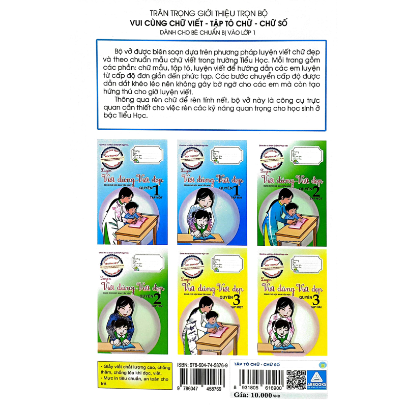 Chuẩn Bị Cho Bé Vào Lớp 1-Tập Tô Chữ-Chữ Số
