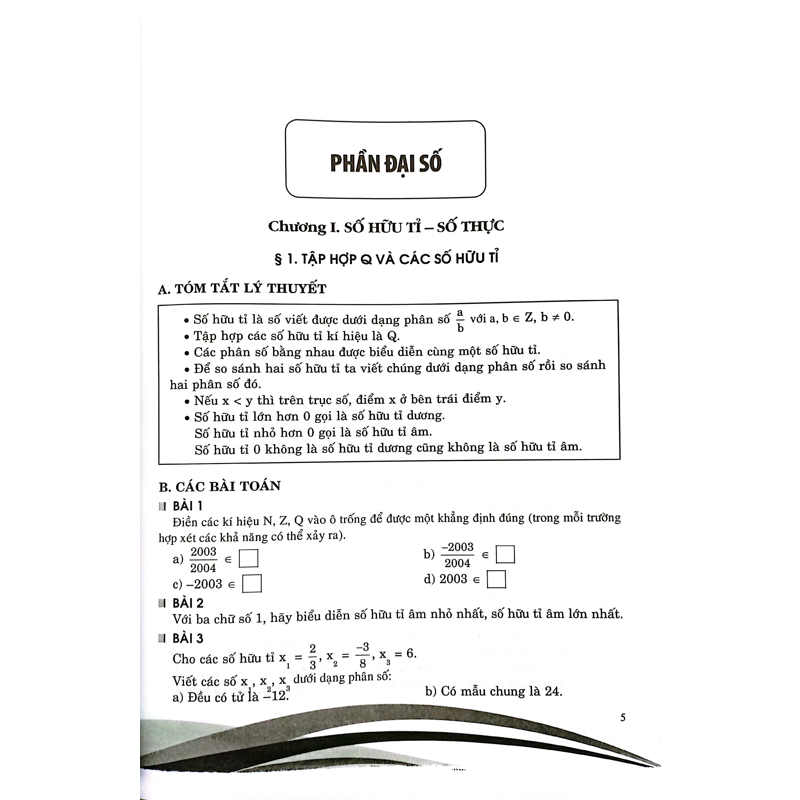 Chuyên Đề Bồi Dưỡng Toán 7 - Đại Số (Theo Ct GDPT Mới)