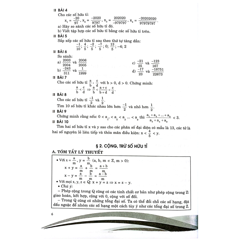 Chuyên Đề Bồi Dưỡng Toán 7 - Đại Số (Theo Ct GDPT Mới)