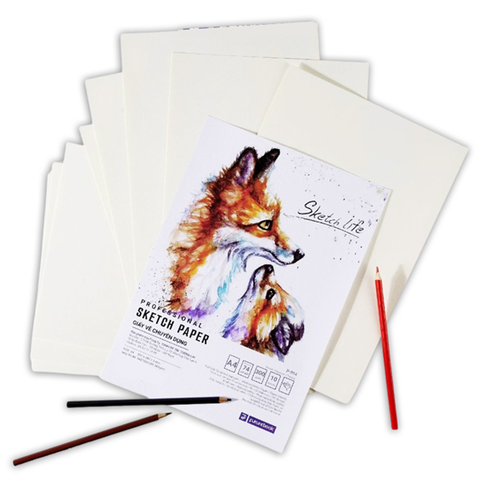 Future - Giấy Vẽ Chuyên Dụng A4 ĐL300gsm Sketch Life P-014 (Xấp 10 tờ) (Giao mẫu ngẫu nhiên)