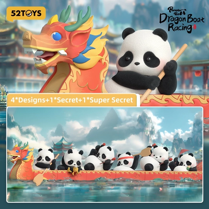 52Toys Gấu Panda Đua Thuyền Rồng