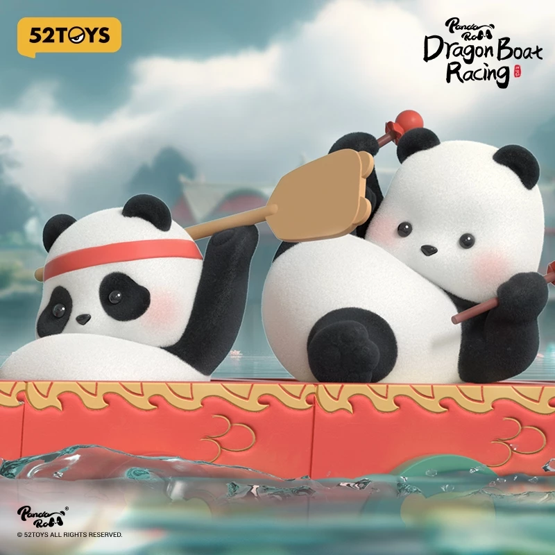52Toys Gấu Panda Đua Thuyền Rồng