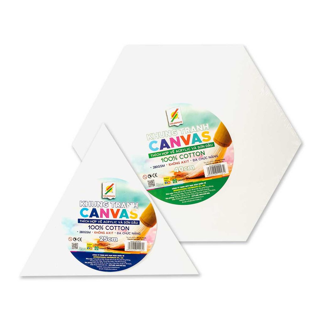 Colormate - Bảng Canvas Trắng