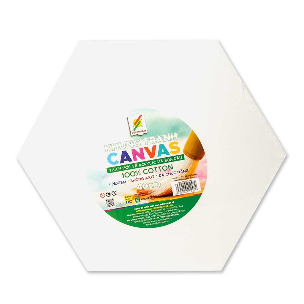 Colormate - Bảng Canvas Trắng