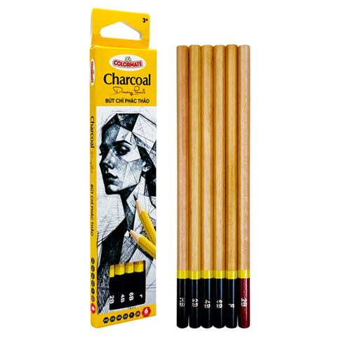 Colormate - Hộp Bút Chì Phác Thảo 6 Cây