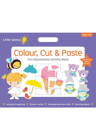 Little Genius Mega Pad - Colour, Cut & Paste