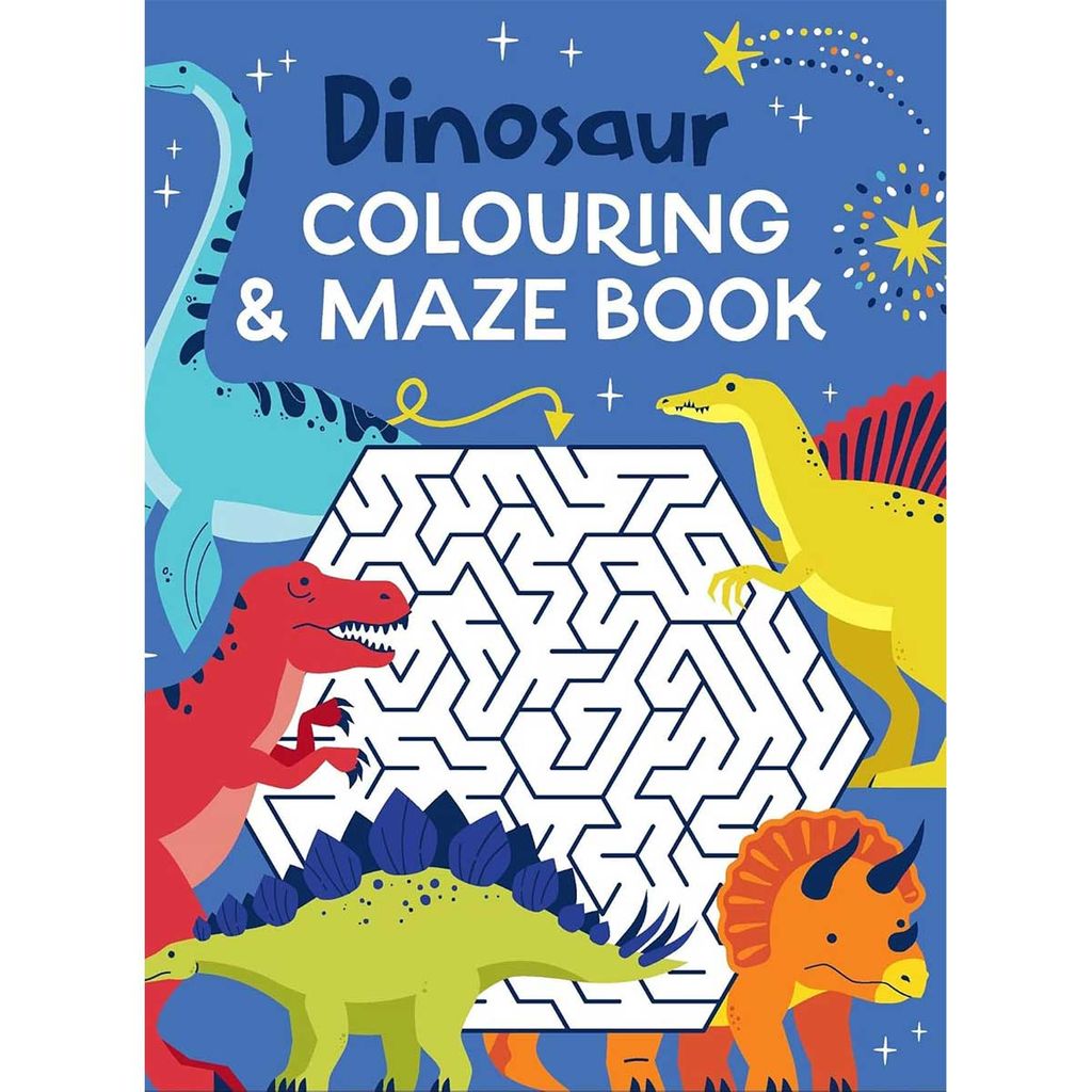 Colouring and Mazes - Dinosaurs