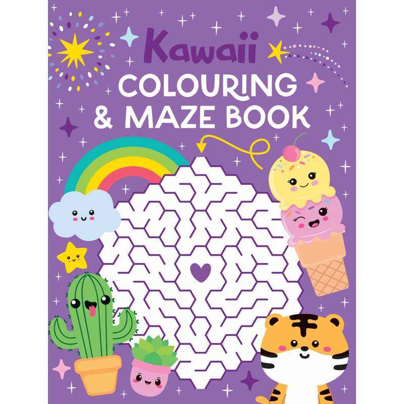 Colouring And Mazes - Kawaii