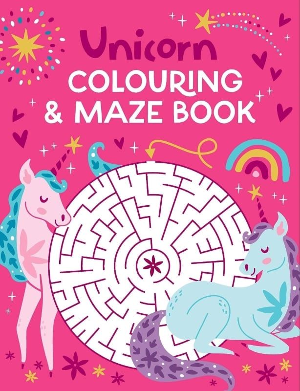 Colouring And Mazes - Unicorns