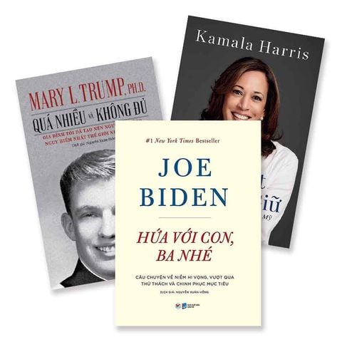 Combo Sách Về Ba Nhân Vật Trên Chính Trường Nước Mỹ: Kamala Harris - Donald Trump - Joe Biden (Bộ 3 cuốn)