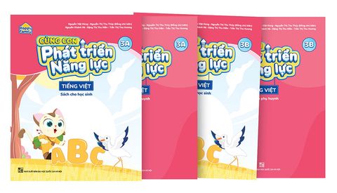 Combo Happy Family - Cùng Con Phát Triển Năng Lực Tiếng Việt Lớp 3 (Bộ 4 cuốn)