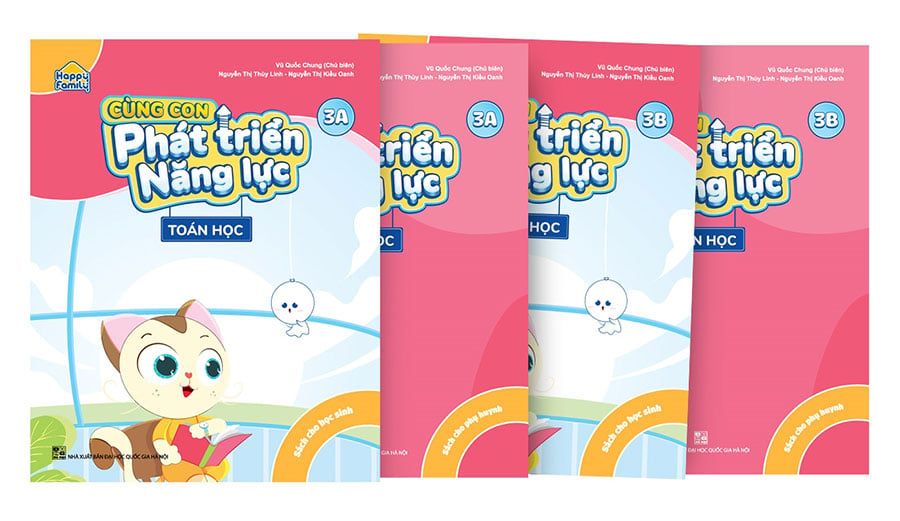 Combo Happy Family - Cùng Con Phát Triển Năng Lực Toán Học Lớp 3 (Bộ 4 cuốn)