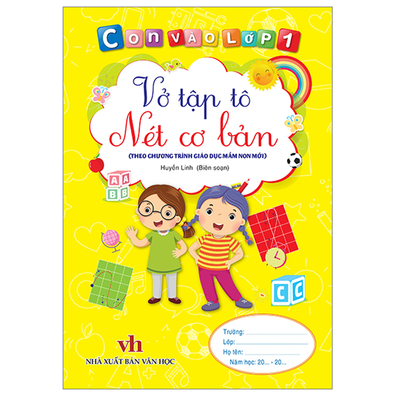Con Vào Lớp 1 - Vở Tập Tô Nét Cơ Bản