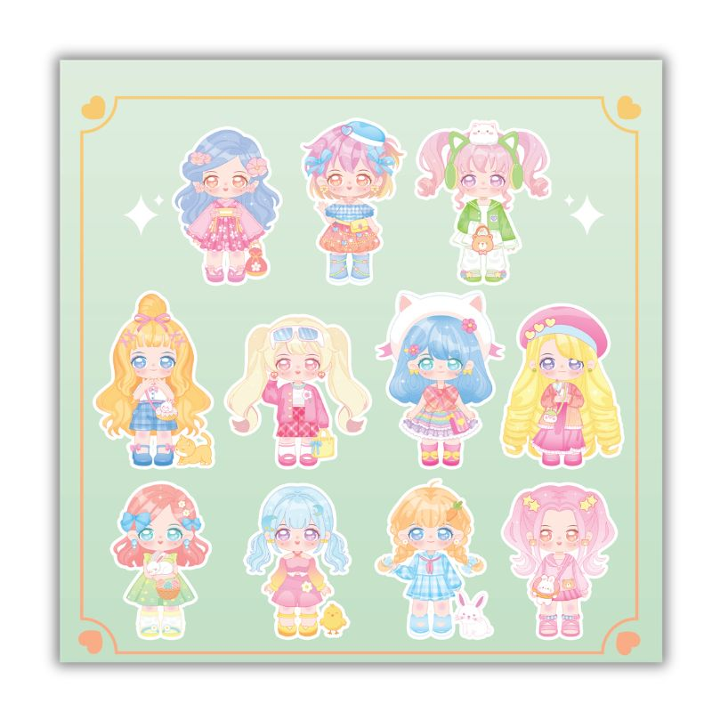 Công Chúa Chibi Tập Phối Đồ - Váy Hồng Ngọt Ngào
