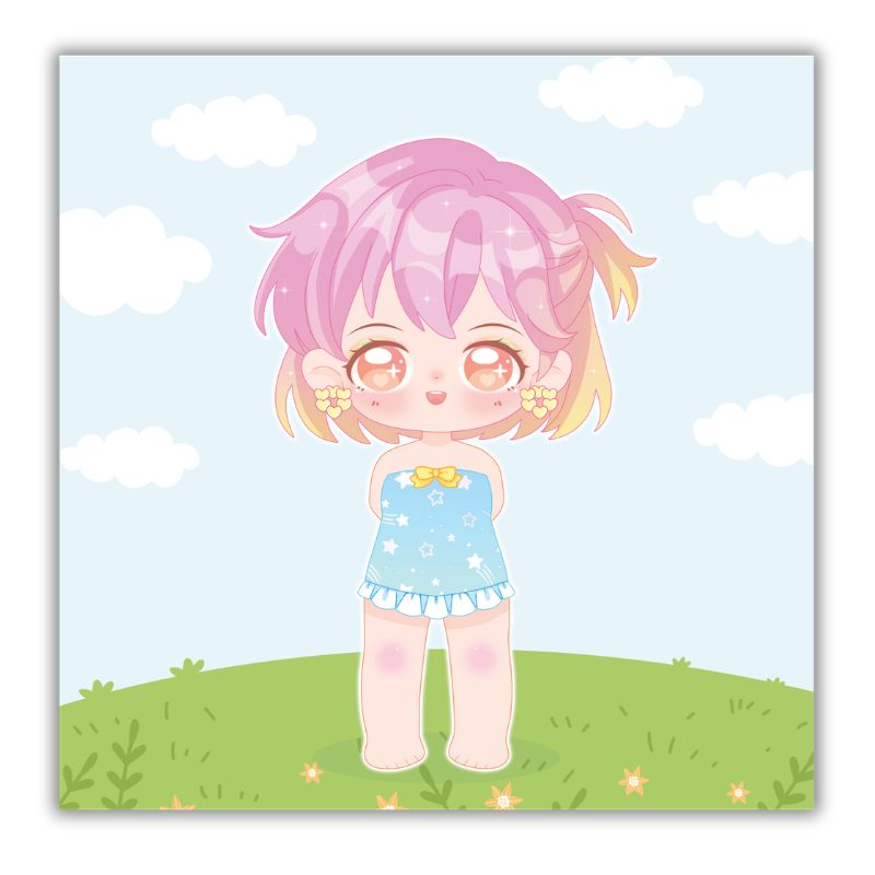 Công Chúa Chibi Tập Phối Đồ - Váy Hồng Ngọt Ngào