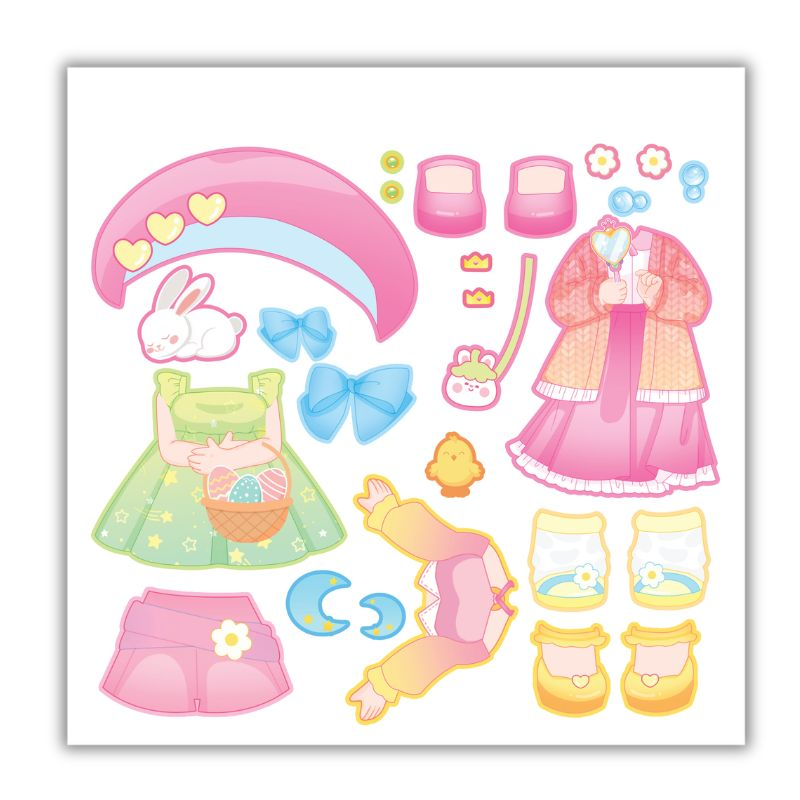 Công Chúa Chibi Tập Phối Đồ - Váy Hồng Ngọt Ngào