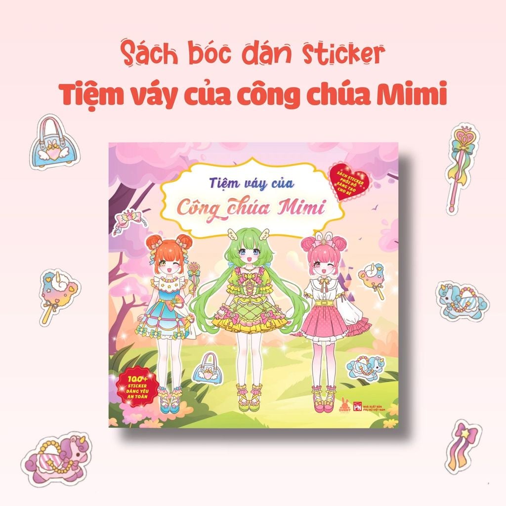 Sách Sticker Phối Đồ Sáng Tạo Cho Bé - Tiệm Váy Của Công Chúa Mimi